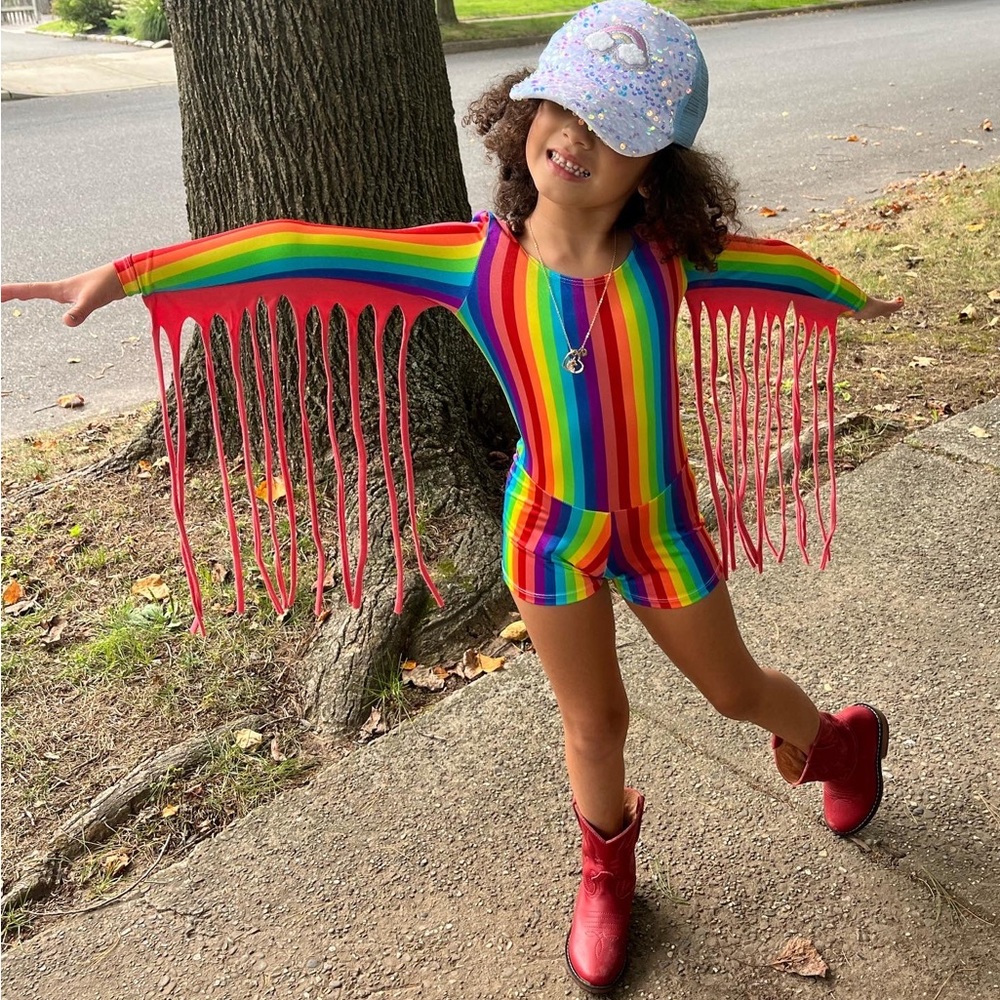 RARE WILD RICH KIDS RAINBOW KIDS JUMPSUIT